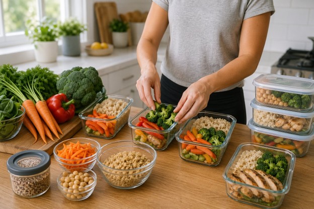 Cheap meal prep weekly rice and vegetable meal prep containers for budget meal planning